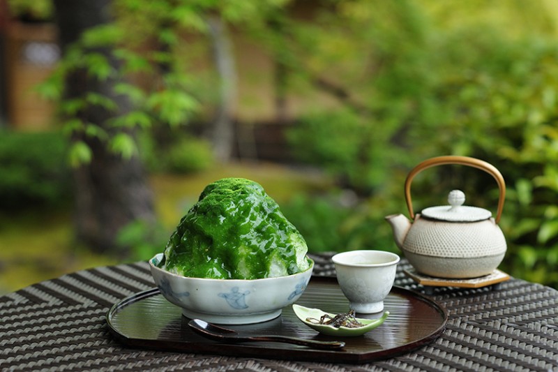 八翠の抹茶かき氷