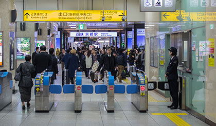 タクシー乗り場への経路